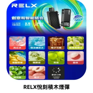 RELX悅刻積木Creator22000 Puffs電子煙主機拋棄式煙彈
